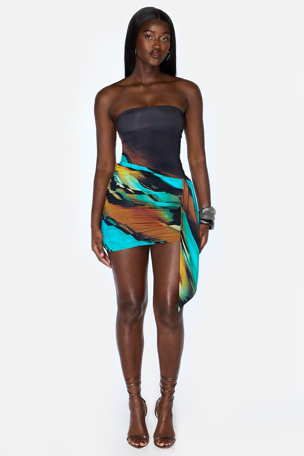 Jade Bandeau Draped Mini Dress – Bandeau Mini Dress | MURCI – Murci